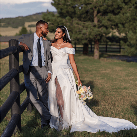 Timeless satin wedding dress with luxurious fabric & classic silhouette for a graceful wedding look | AW.Bridal