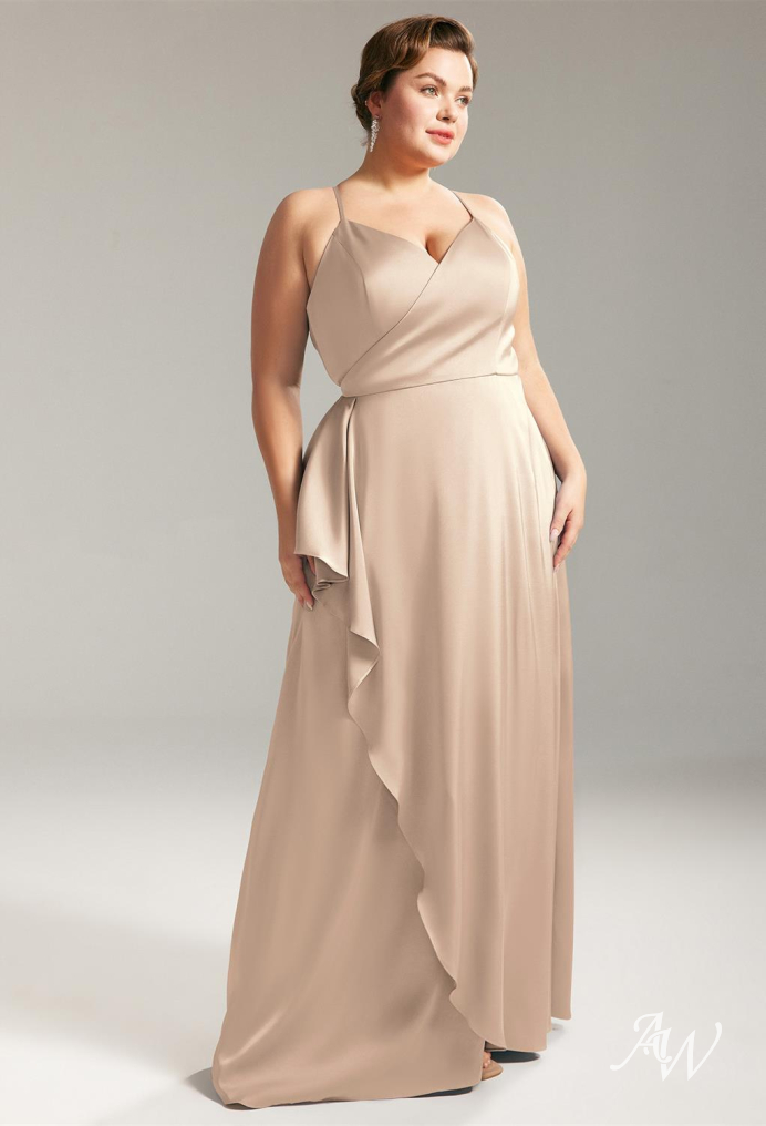 AW Meer Dress, Taupe Plus Size Dresses
