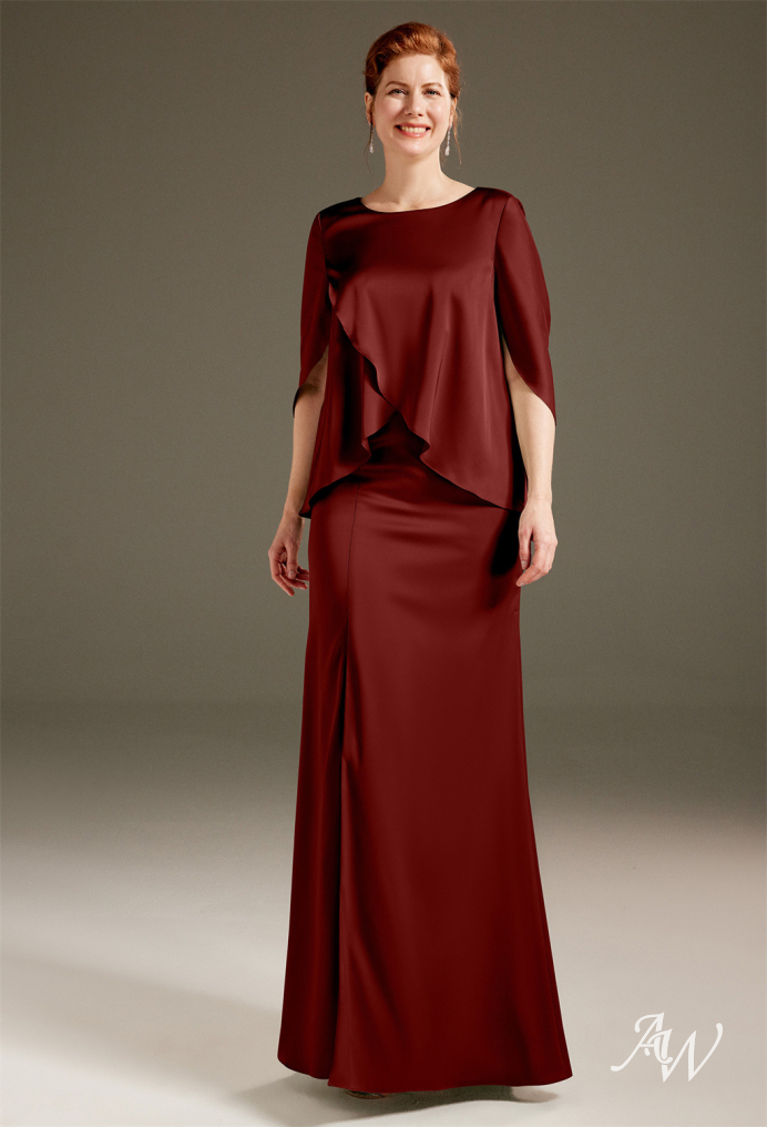 Burgundy mother of the on sale bride