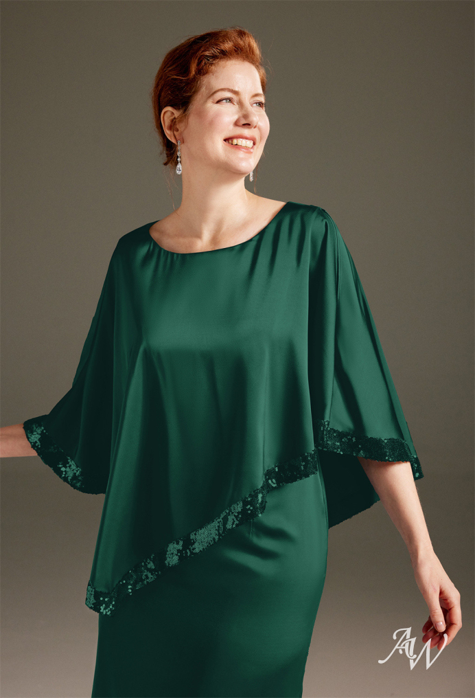 Mother of the Bride Dress Emerald Green