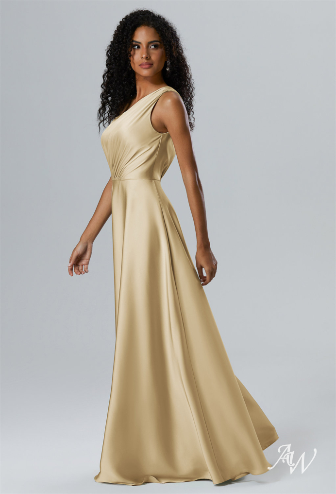 champagne taffeta bridesmaid dresses