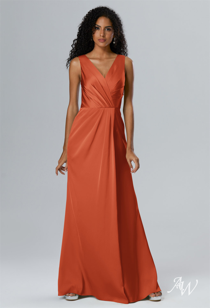 Orange Tangerine Bridesmaids Dresses