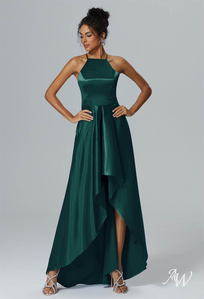 Emerald High Low Bridesmaid Dresses