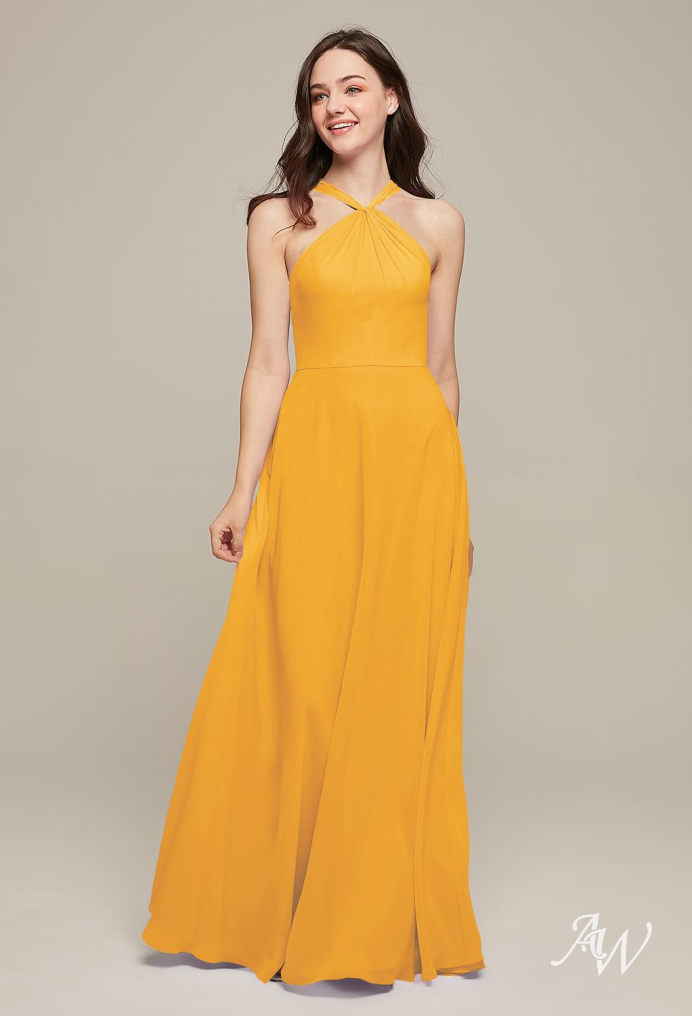 Yellow Green Orange Bridesmaid Dresses