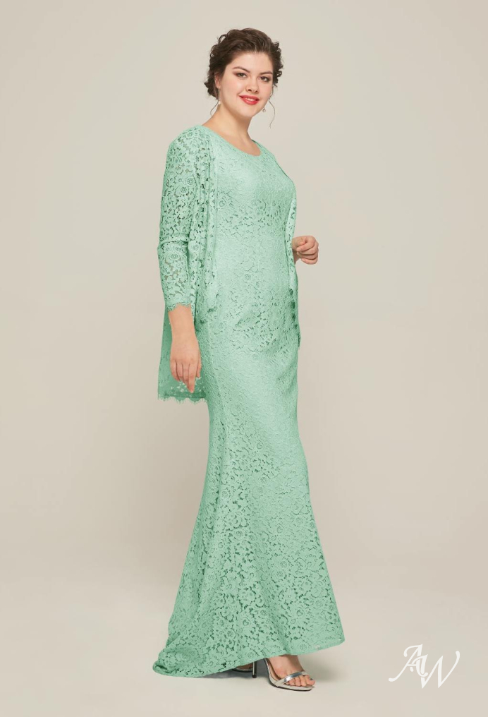 mother of the bride mint green color dresses