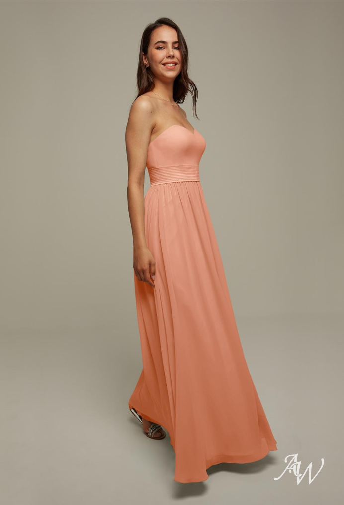 peach bridesmaid dresses cheap