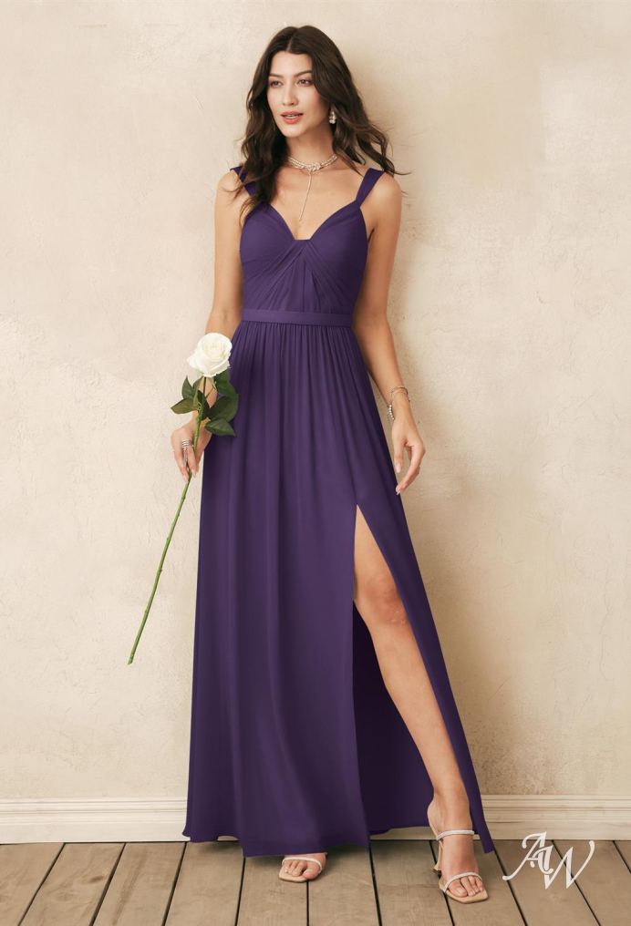 Grape color clearance bridesmaid dresses