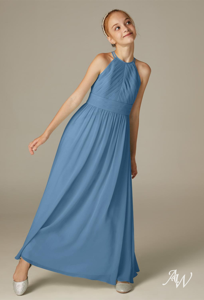 Junior bridesmaid hotsell dresses dusty blue