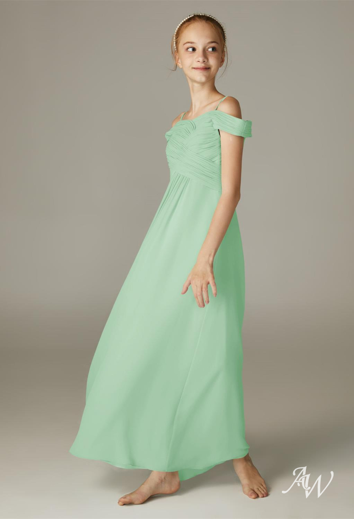 Mint Green Junior Bridesmaid Dresses