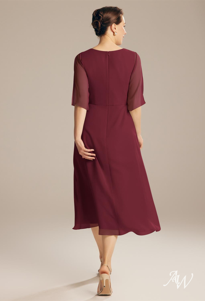 Classic with the Bride Dresses Knee Length Burgundy Mother of Jacket