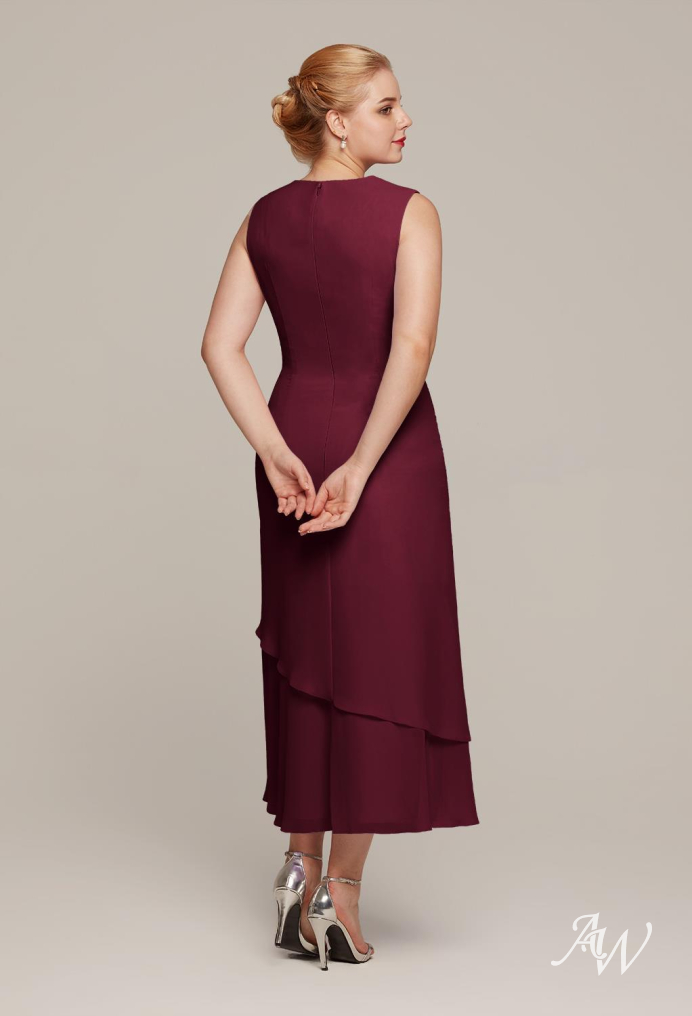 Classic with the Bride Dresses Knee Length Burgundy Mother of Jacket