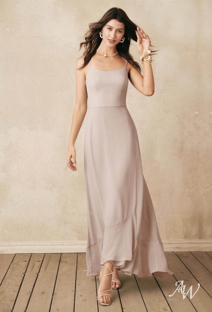 Pearl pink outlet bridesmaid dress