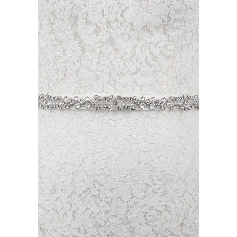 AW Crystal Wedding Sash Belt, Silver Sashes & Belts, 12.99 | AW Bridal