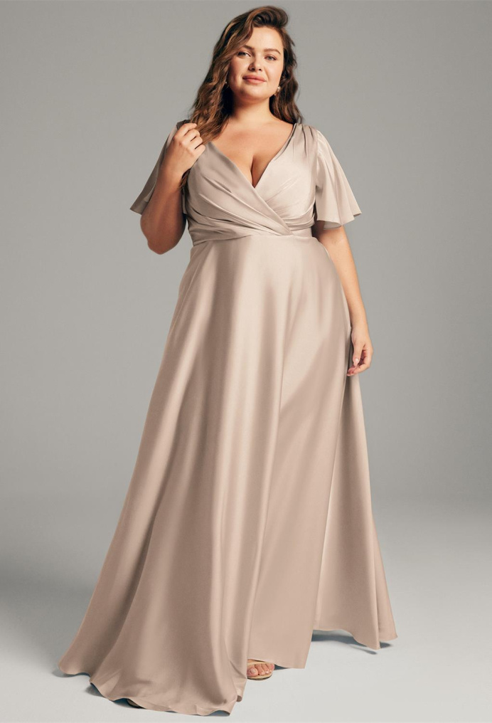 Taupe Colored Bridesmaid Dresses