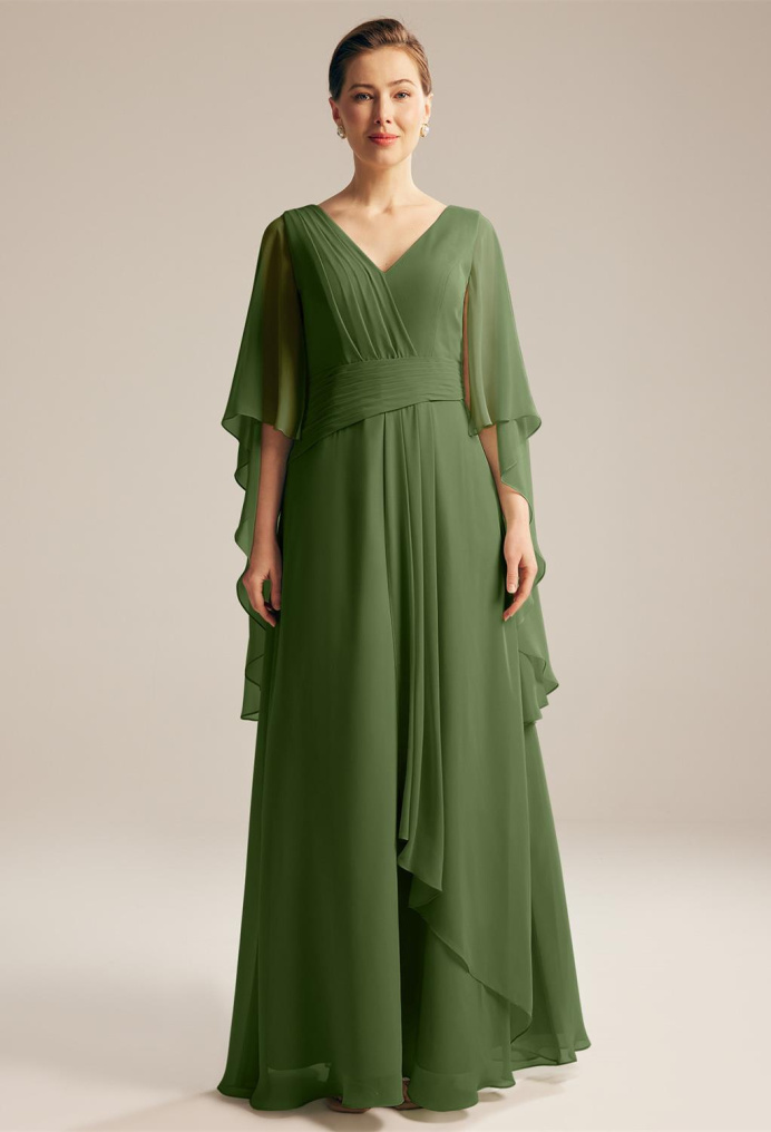 Olive green mother of the bride best sale