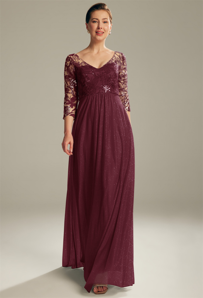 Mother of the bride dresses in burgundy best sale