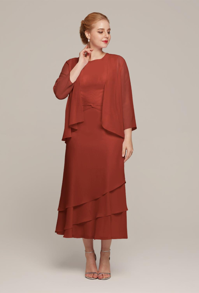 Rust Mother of the Bride Dresses | AW.Bridal