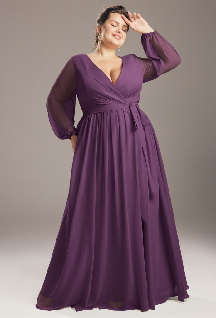 Grape Color Bridesmaid Dresses Cheap