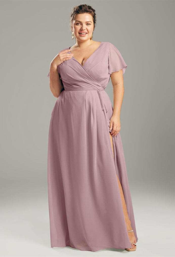 Bridesmaid plus hot sale size dresses