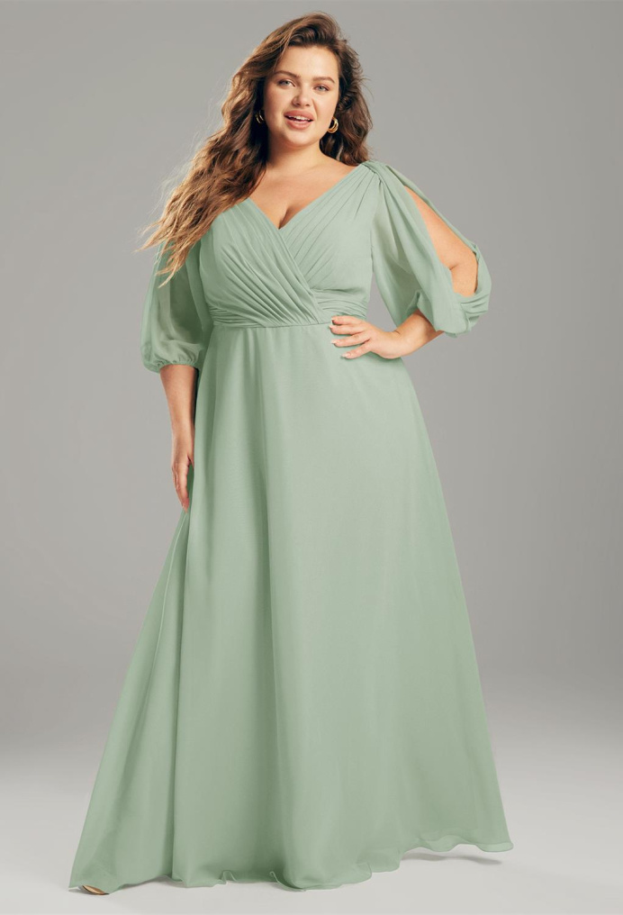 Sage Green, Dusty Sage Plus Size Dresses | AW.Bridal