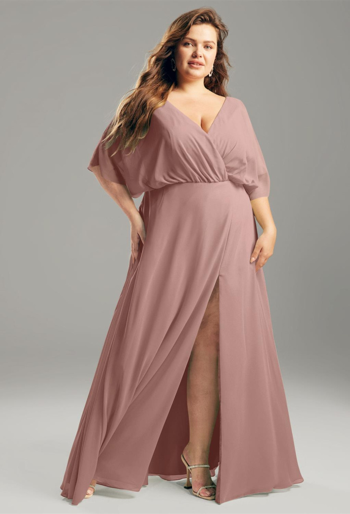 Dusty Rose Plus Size Dresses | AW Bridal