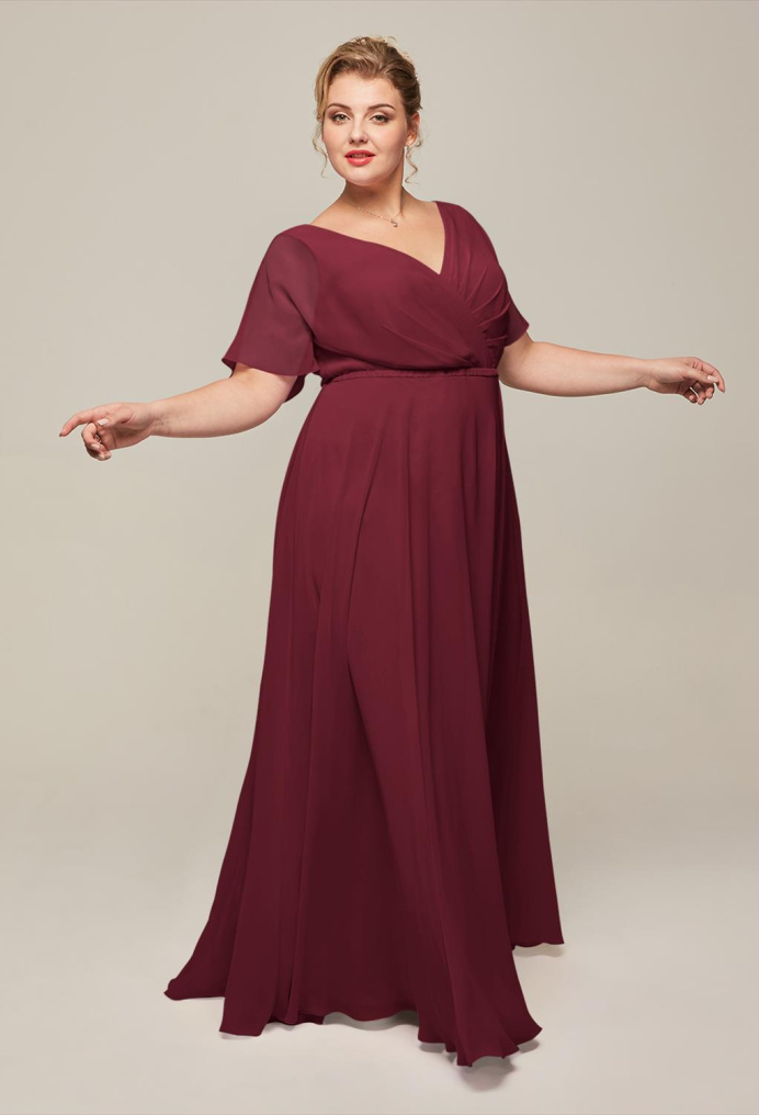 Wine colored bridesmaid dresses plus outlet size