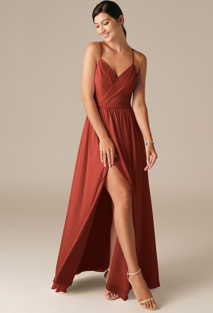 Rust Color Formal Dresses