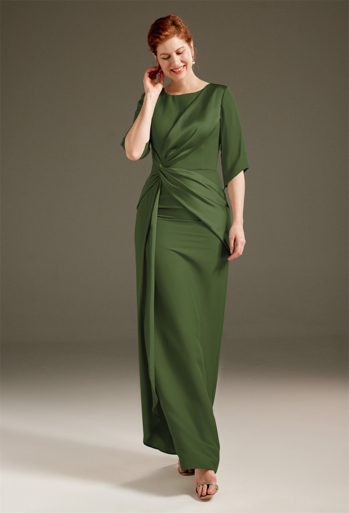 Olive Green Mother Wedding Dress