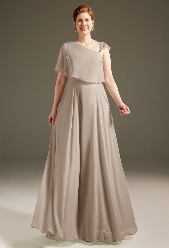 Taupe Color Mother of the Bride Dresses