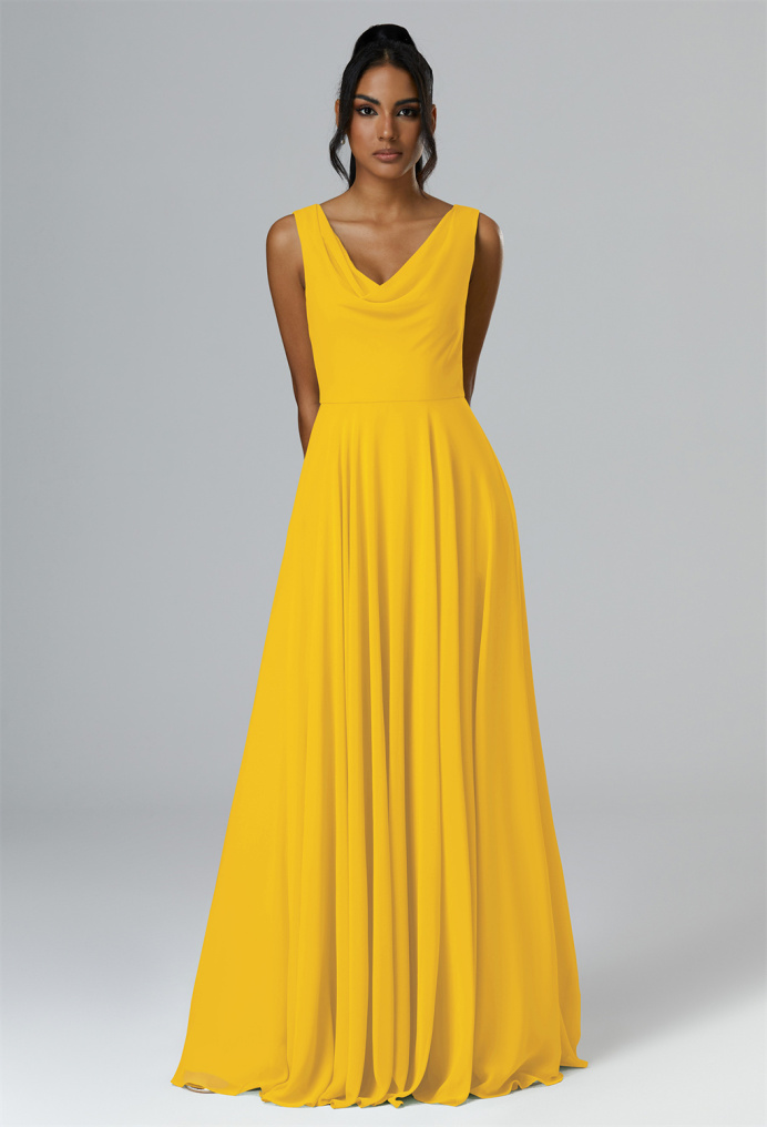 Mustard Yellow Bridesmaid Dresses | AW.Bridal